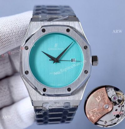 Swiss Quality Audemars Piguet Royal Oak Citizen 8215 Watches Onyx face Baby Blue Dial